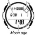 CASIO Fishing Timer Ana Digital - To view the current fishing level and Moon data - 3