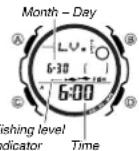 CASIO Fishing Timer Ana Digital - To view the current fishing level and Moon data - 1