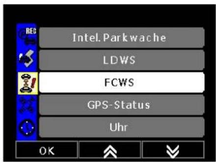 REB Intel. Parkwache LDWS FCWS GPS-Status Uhr OK
