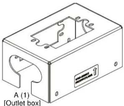 Isometric line drawing of a rectangular electronic enclosure with cutouts and mounting holes (no text or symbols)