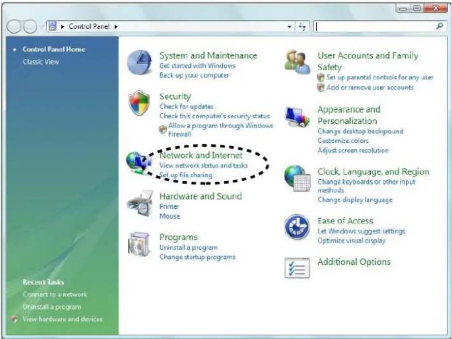 Control Panel Home Classic View System and Maintenance Get started with Windows Back up your computer Security Check for updates Check this computer's security status Allow a program through Windows Firewall Network and Internet View network status and tasks Set up file sharing Hardware and Sound Pr…