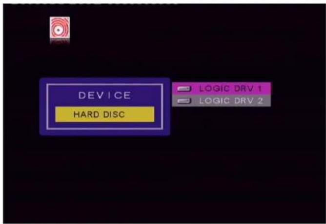 DEVICE HARD DISC LOGIC DRV 1 LOGIC DRV 2