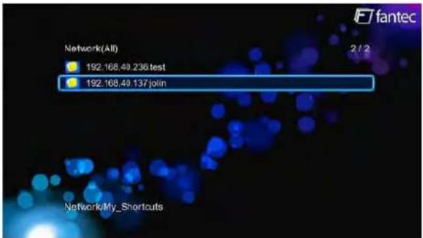 Network(All) 192.168.40.236test 192.168.40.137join 2 / 2 Network/My_Shortcuts
