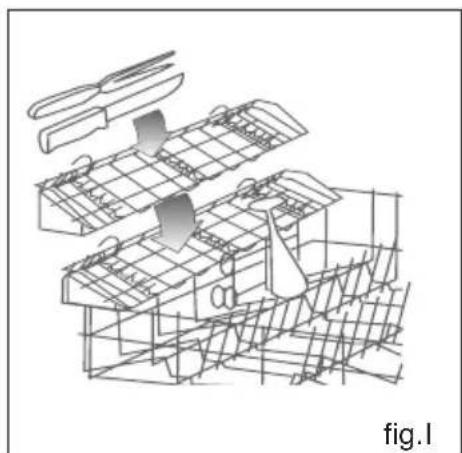 Architectural wireframe diagram of a multi-level building structure with no visible text or symbols