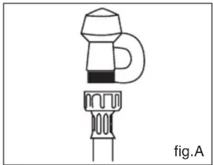 Technical line drawing of a mechanical component with a base and top features (no text or symbols)