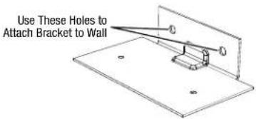 Use These Holes to Attach Bracket to Wall