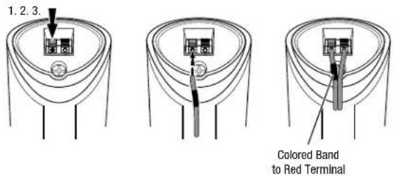 1.2.3. Colored Band to Red Terminal