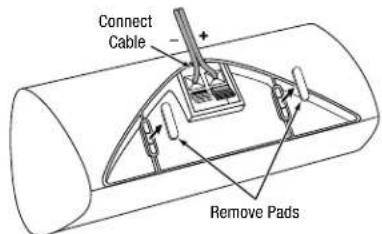 Connect Cable + Remove Pads