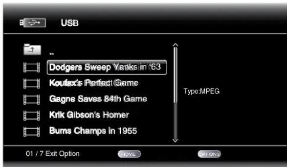 USB .. Dodgers Sweep Yanks in '63 Koufax's Perfect Game Gagne Saves 84th Game Krik Gibson's Homer Burns Champs in 1955 Type:MPEG 01 / 7 Exit Option NONE STRONG