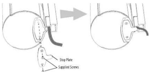 Stop Plate Supplied Screws