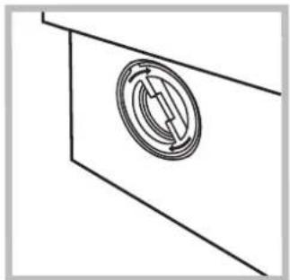 Pure technical line drawing of a mechanical component with no text or symbols