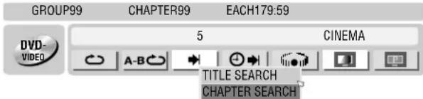 GROUP99 CHAPTER99 EACH179:59 DVD- VIDEO 5 CINEMA TITLE SEARCH CHAPTER SEARCH