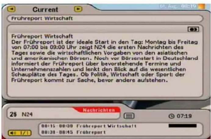 KATHREIN UFS 651sw - CHANNEL INFORMATION - 1