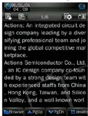 06/01/04 04:09 Actions: An integrated circuit design company leading by a diver sifying professional team and joining the global competitive marketplace. Actions Semiconductor Co., Ltd., an IC design company co-founded by a strong design team with experienced staffs from China, Hong Kong, Taiwan, and Silicon Valley, and a well-known world Browser PgUp PgDn desktop