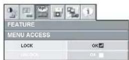 MITSUBISHI WD620U-G - To enable the password function: - 1