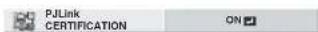 MITSUBISHI WD620U-G - Setting or Clearing PJLink Certification - 1