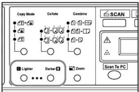 Copy Mode Collate Combine SCAN Lighter Darker Zoom Scan To PC