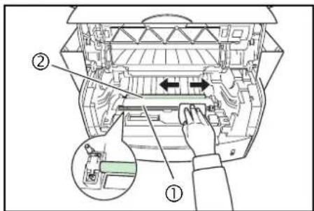 Technical diagram of a vehicle air intake system with labeled components and directional arrows indicating flow or movement.