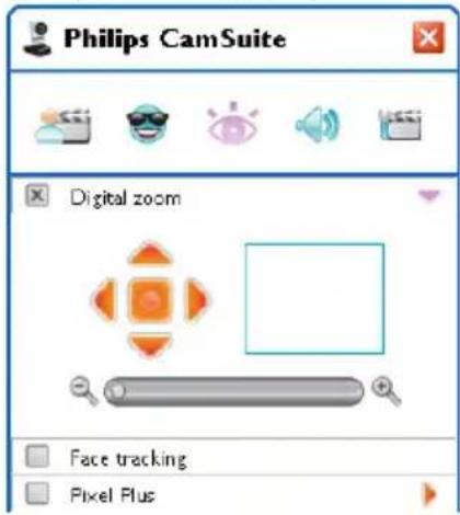 Philips CamSuite Digital zoom Face tracking Pixel Plus