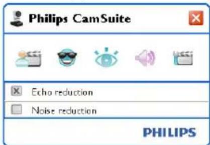 Philips CamSuite Echo reduction Noise reduction PHILIPS