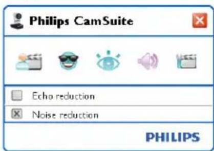 Philips CamSuite Echo reduction Noise reduction PHILIPS