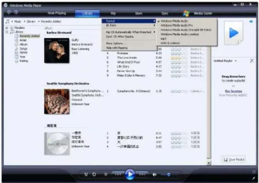 PHILIPS GoGear SA4315 - 在 Windows Media Player 和您的播放器的音樂媒體櫃之間轉換 - 2