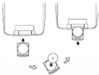 Diagram showing two mechanical components with directional arrows indicating motion or force (no text or symbols).