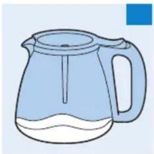 Illustration of a blue water heater with handle and side panel (no text or symbols)