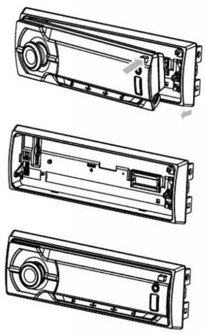 PHILIPS CarStudio CE151 - Detach the front panel - 1