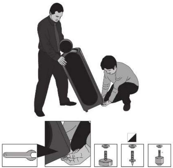 KEF Reference 205/2 - Adjusting the Feet and/or Spikes - 1