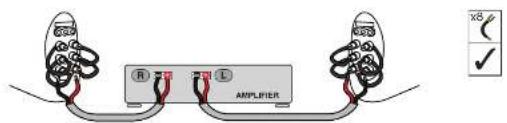 R L AMPLIFIER x8 ✓