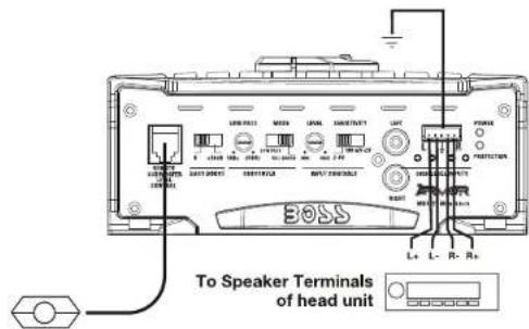 To Speaker Terminals of head unit