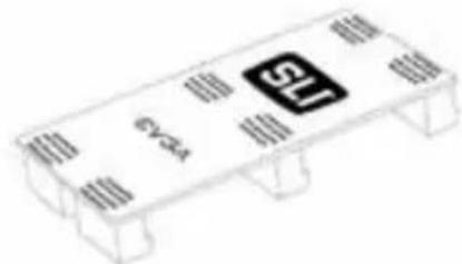 Illustration of a rectangular electronic component with no visible text or symbols