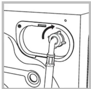Hotpoint Ariston WMG 922B EU - Ligação do tubo de alimentação da água - 2