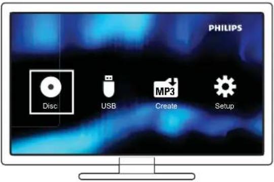 PHILIPS Disc USB MP3 Create Setup