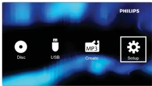 PHILIPS Disc USB MP3 Create Setup