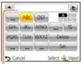 ABC DEF GHI IKL MNO PQRS TUV WXYZ Delete Cancel Select Input