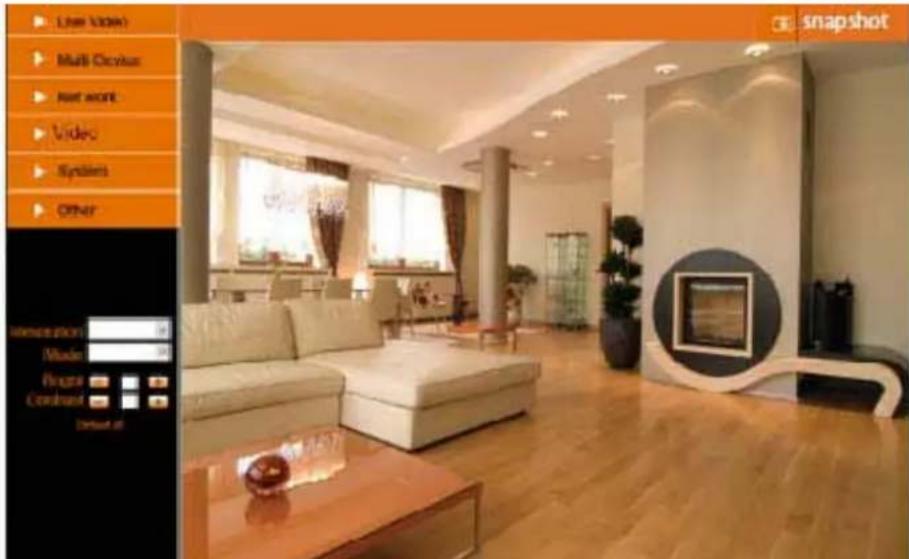 Live Video Multi Devices Next wont Video Systems Other snapshot Temperature: 16 Noise: 50 Finger Comfort Default at