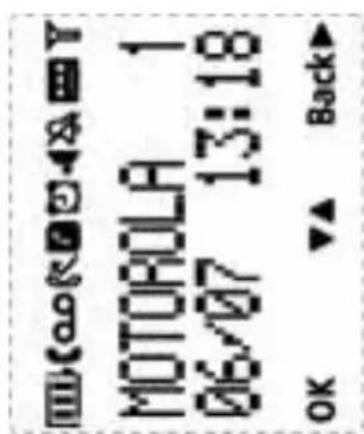 MOTOROLA 1 06/07 13:18 OK ▼▲ Back►