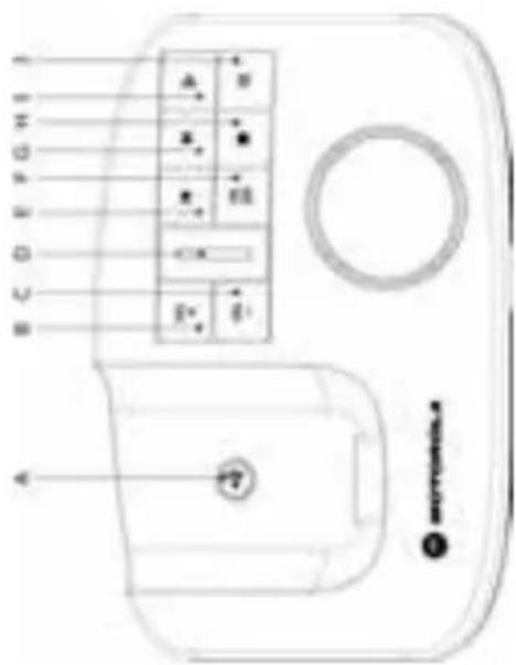 MOTOROLA D1011 - Vue d'ensemble de la base - 1