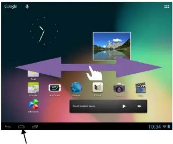 INTENSO TAB 824 - Utilizar diversos ecrãs iniciais - 1