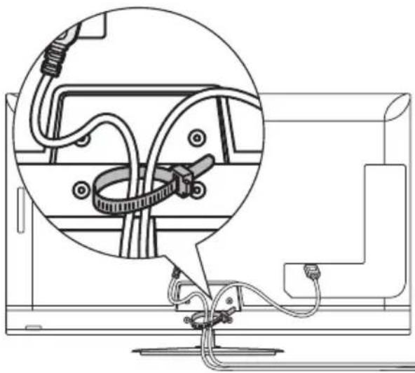 NEC MultiSync E554 - Using Cable Clamper - 1