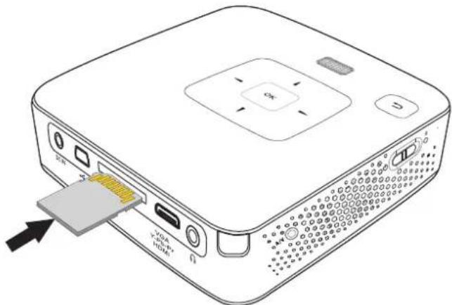 Illustration of a portable electronic device with ports and a USB drive (no text or symbols visible)
