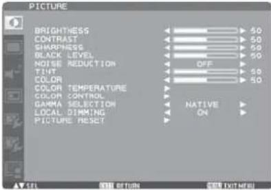 MITSUBISHI LM55S1(W) - Basic operation of OSD - 3