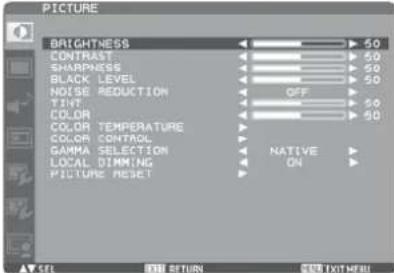 MITSUBISHI LM55S1(W) - Basic operation of OSD - 6