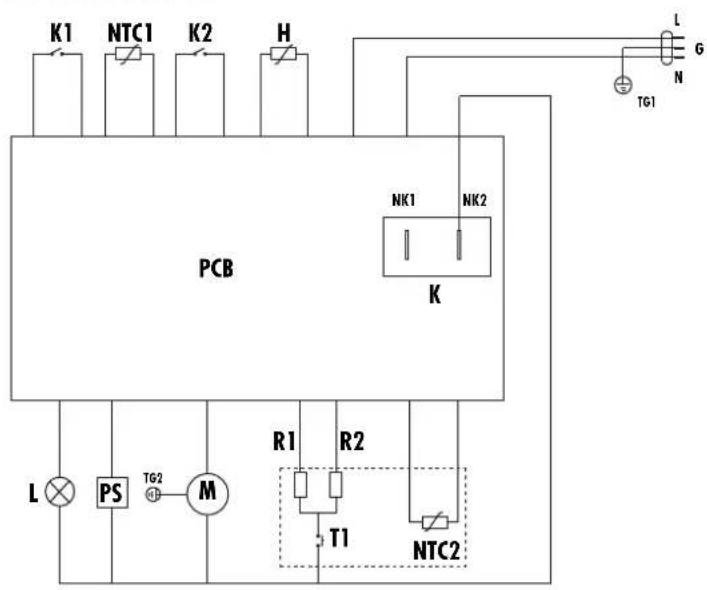 HAIER HD70-79 - SCHEMA DEL CIRCUITO ELETTRICO - 1