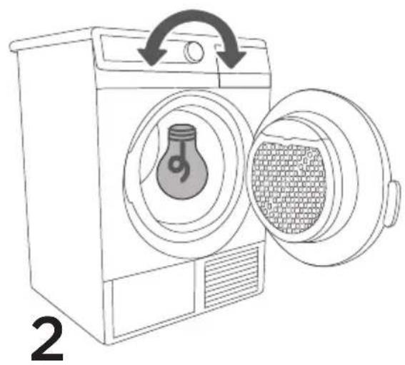 GORENJE D844BH - SWITCHING ON THE DRYER - 2