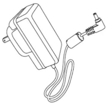 Line drawing of a mechanical device with wires and a connector (no text or symbols)