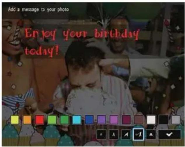 Add a message to your photo Enjoy your birthday today!