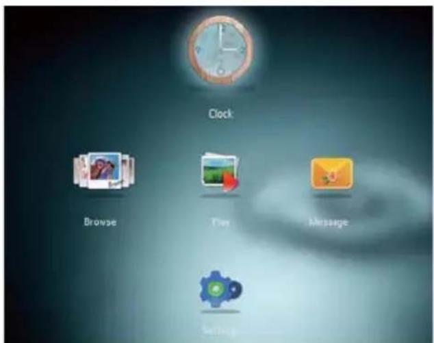 Clock Browse File Message Setting